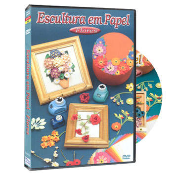 DVD ESCULTURA EM PAPEL - FLORES 